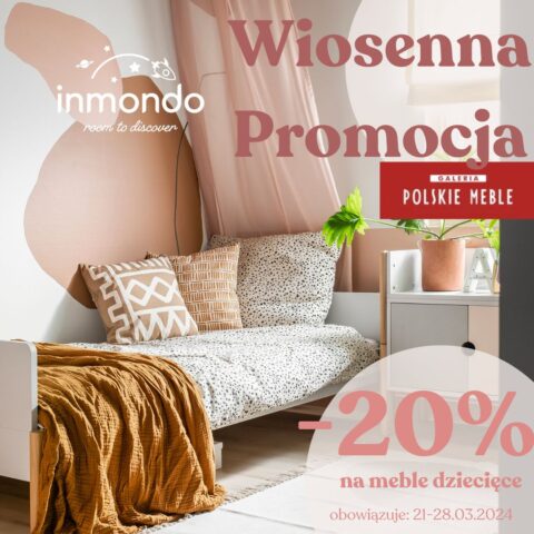 Wiosenna promocja na meble dla dzieci INMONDO