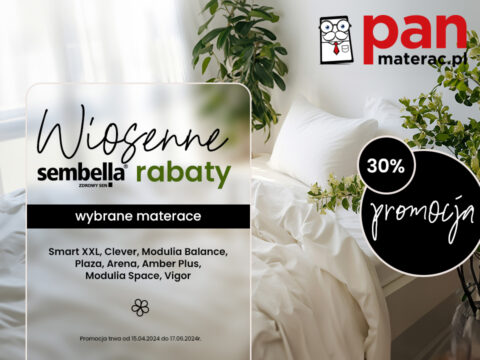 Marka Sembella 30% taniej w salonie Pan Materac!