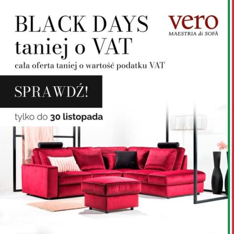 BLACK DAYS  w VERO MEBLE